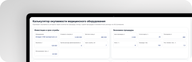 Окупаемость медицинского оборудования